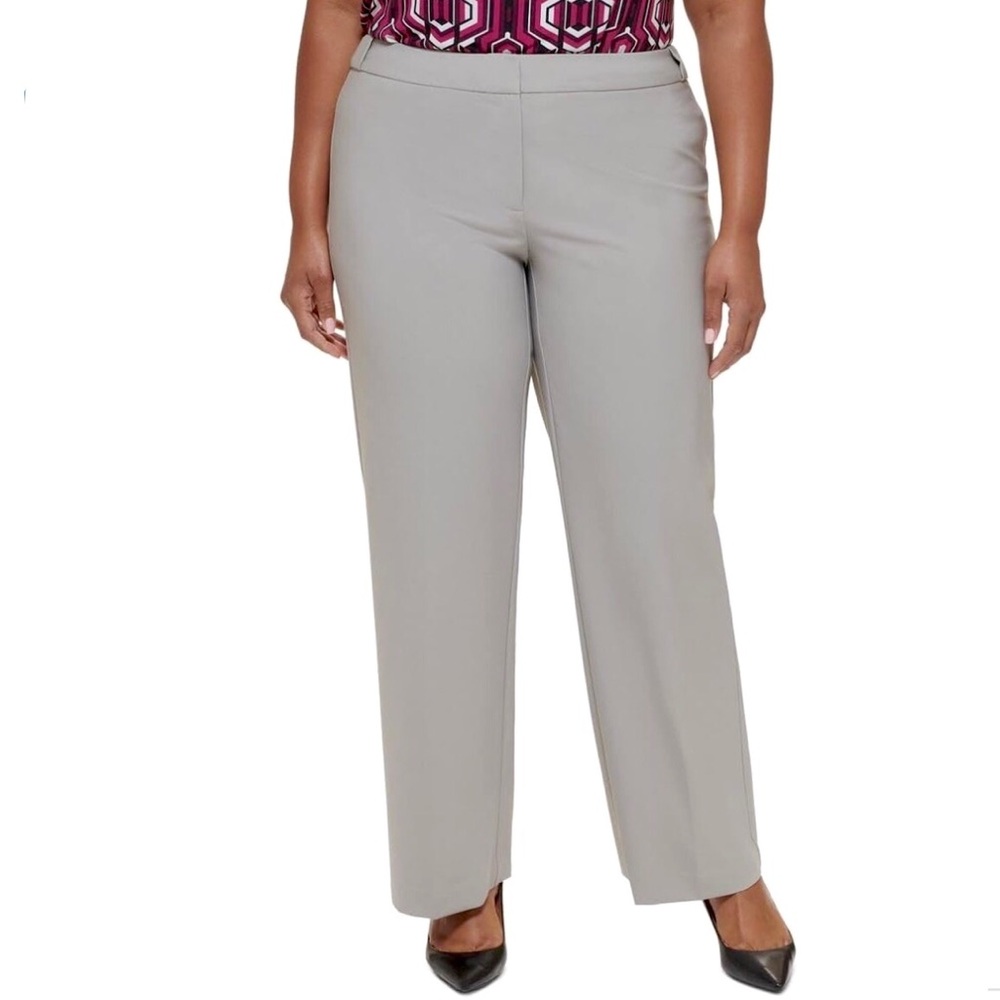 Calvin Klein Womens Suit Separates Dress Pants Gray Trouser Size 24W